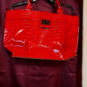 Red large tote bag
